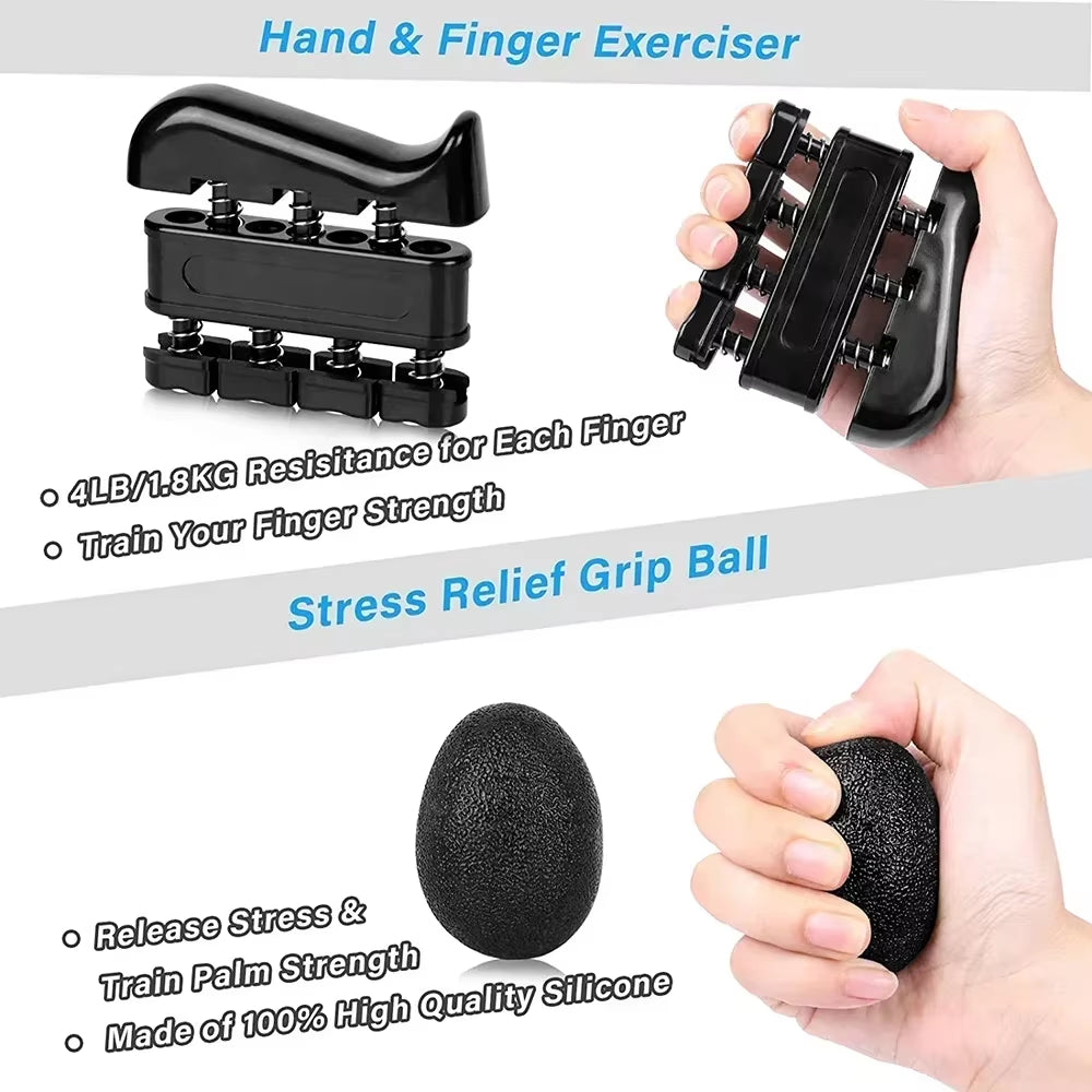 Strengthen Hand Grip Set 10-100Kg Wrist Expander Finger Exerciser Forearm Muscle Recovery Fitness Gymtraining Hand Gripper Gift